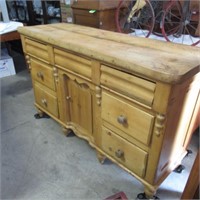 PICKLED WORMWOOD BUFFET 58"W BY 20"D BY 35"H VERY