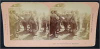Stereoscope Card Wounded Soldiers Manchuria 1905