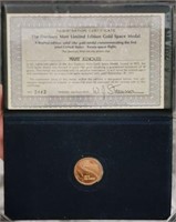 1975 Limited Edition Gold Space Medal