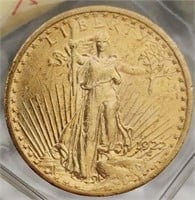 1922 $20 St. Gauden's Gold Coin