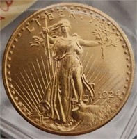 1924 St. Gauden’s $20 Gold Coin