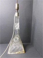 Antique Crystal Lead Glass Lamp