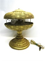 Antique Metal & Brass Lamp 17"T