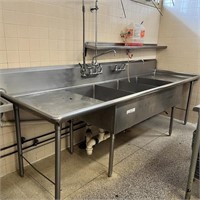 Industrial Sink with Sanitizer Station