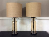 (2) Ashley Furniture Table 28" Lamps