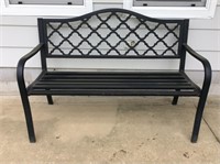 Black Iron Garden Bench