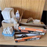Food Service Plastic Film Rolls, Styrofoam Contain