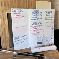 Dry Erase Boards, Hangers and Assorted