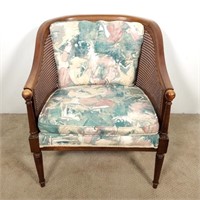 Woven Back Cane Arm Chair