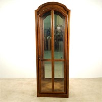 Arched Top Illuminated Curio Display Case