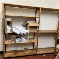 Wood Shelving Unit - Will Need Removed From Wall