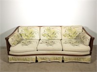 Mid Century Floral Print Couch