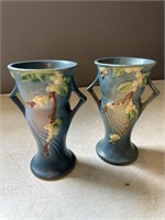 Pair of Snowberry Roseville Vases IV-6