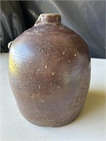 Antique Dark Brown Glazed Stoneware Jug