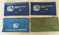 4 Madison Vintage Florida National Bank Bags A