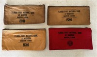 4 Vintage Madison Florida First National Bank Bags