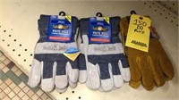 (3) PAIRS OF WINTER WORK GLOVES, SIZE L