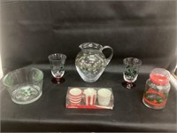 Christmas Pitcher,Glasses,Ice Bucket & More