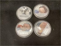 4 Peanuts The Movie New Zealand Coins