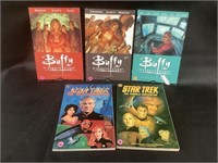 3 Buffy Vampire Slayer &2Star Trek Graphic Novels