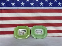 Decorative Wall plates - Pig And cow set