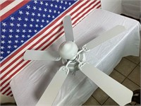 White Ceiling fan with light