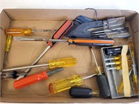 Flat of Assorted Screwdrivers & Nut Drivers