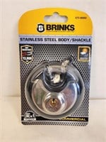Brinks Stainless Steel Body/Shackle Lock