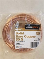 Cerrowire 8AWG Solid Bare Copper - 50 Ft.