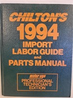 Chilton's 1990-1994 Labor Guide & Parts Manual