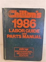 Chilton's 1982-1986 Labor Guide & Parts Manual