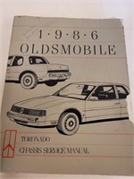 1986 Oldsmobile Chassis Service Manual Toronado
