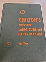 Chilton's 1970 Labor Guide & Parts Manual