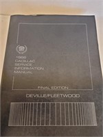 1986 Cadillac Service Information Manual