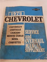 1975 Chevy Service & Overhaul Manual Supplement