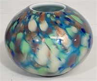 Hand Blown Art Glass Vase/Bowl