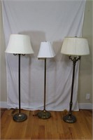 Vintage Bronze/Gold Floor Lamps
