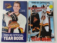 2 NHL OFFICIAL YEAR BOOKS 1989-90, 1990-92