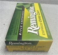(20) Rnds.243, Remington 100 Gr PSP