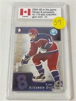 04-05 IN THE GAME ALEXANDER OVECHKIN ROOKIE #119