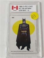 1989 OPC BATMAN CARD