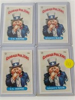 1986 TOPPS GARBAGE PAIL KIDS SET B & A ERROR CARDS