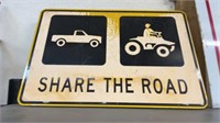 "Share The Road" Road Sign