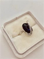 Black Amethyst Ring