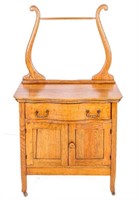 Furniture Antique Mission Oak Wash Stand Dresser