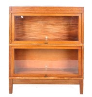 Furniture Walnut Library Barrister Style Bookcase