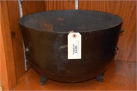 18" Antique Cast Iron Kettle Fireplace Pot