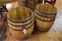 2 Whiskey Barrels