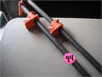 (2) 4 Foot Pipe Clamps