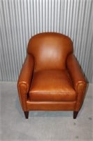 Tan Leather Pub Chair